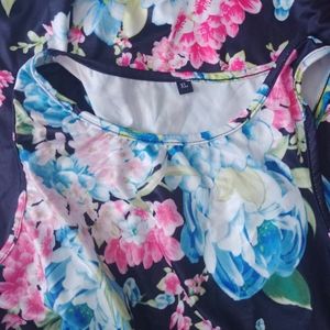 Long maxi dress, floral print